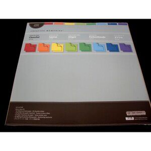 Creative Memories 12x12 CHEERFUL TONE ON TONE Power Palette Paper Pack
